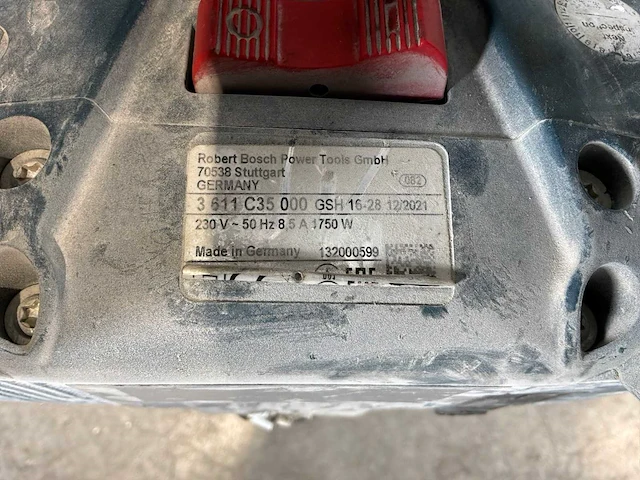 2021 bosch gsh 16-28 e breekhamer 18kg hex-28 - afbeelding 6 van  7