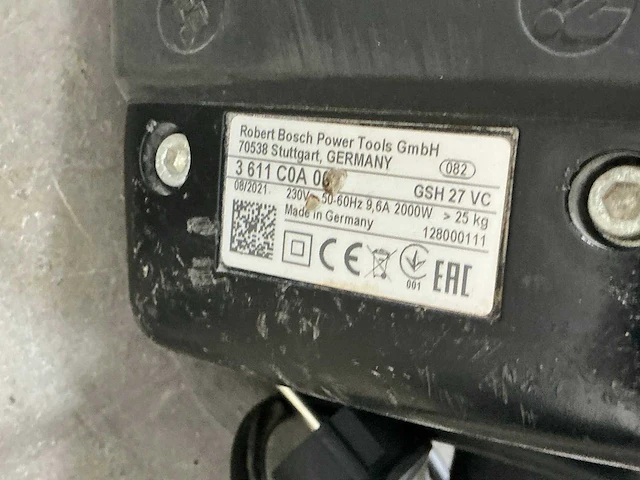 2021 bosch gsh 27 vc breekhamer 30kg hex-28 - afbeelding 4 van  5