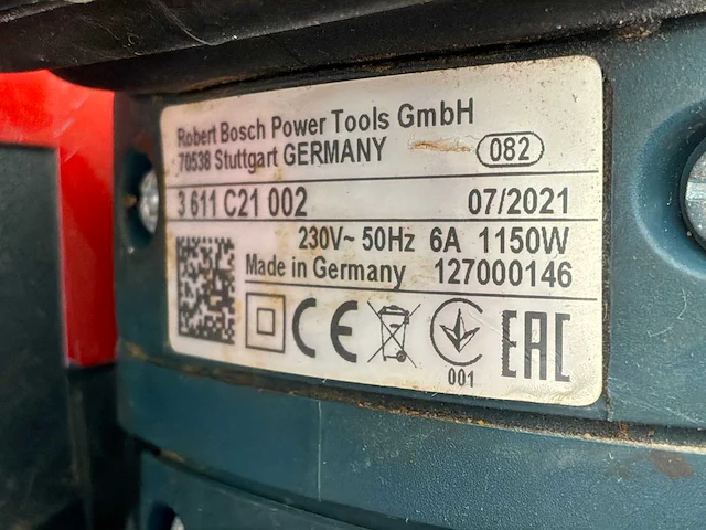 2021 bosch gsh 5 ce breekhamer 6kg sds-max - afbeelding 4 van  5