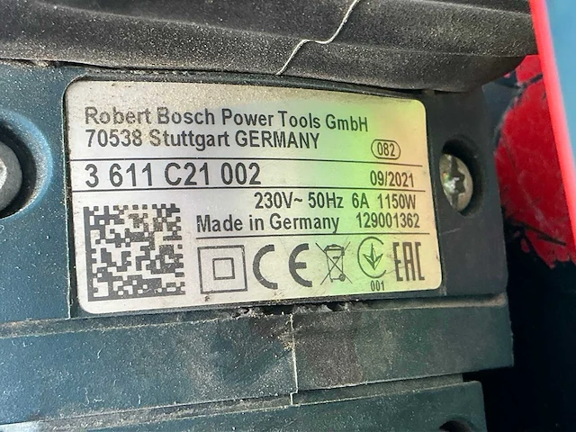 2021 bosch gsh 5 ce breekhamer 6kg sds-max - afbeelding 3 van  4