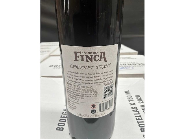 2021 canon escondido finca cabernet franc rode wijn (43x) - afbeelding 3 van  3