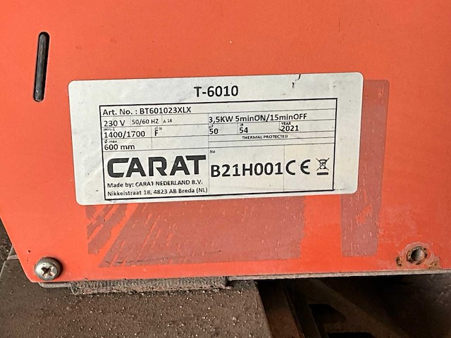 2021 carat t-6010 steenzaagmachine - afbeelding 3 van  6