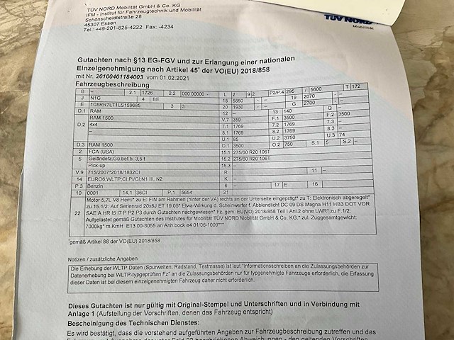 2021 dodge ram 1500 5.7 v8 hemi - lpg - afbeelding 73 van  80