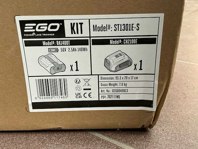 2021 ego st1301e-s accu kantenmaaier - afbeelding 3 van  3