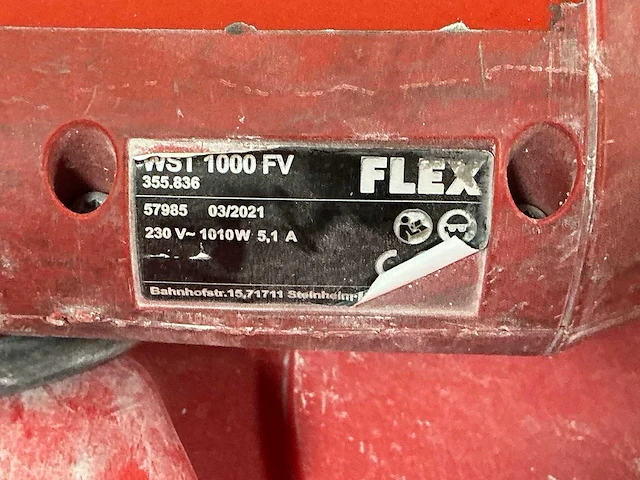 2021 flex powertools wst1000fv wand-/plafondschuurmachine 125mm beton - afbeelding 6 van  7