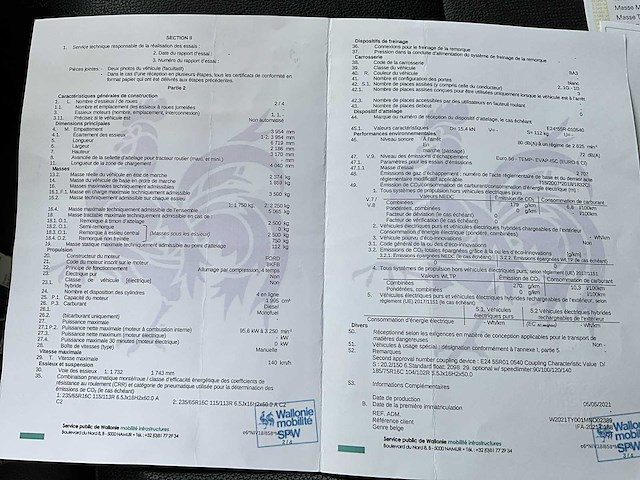 2021 ford transit camionnete -72000km- 3 pers - trekhaak - afbeelding 38 van  43