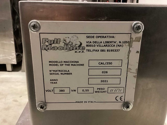2021 full machine pastapletter cal/250 overige voedingsmiddelen productie machines - afbeelding 3 van  3