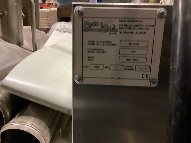 2021 full machine ps/200 bakkooklijn - afbeelding 6 van  7