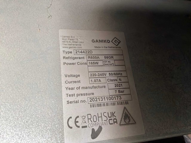 2021 gamko 214422d koelkast met schuifdeuren - afbeelding 3 van  4