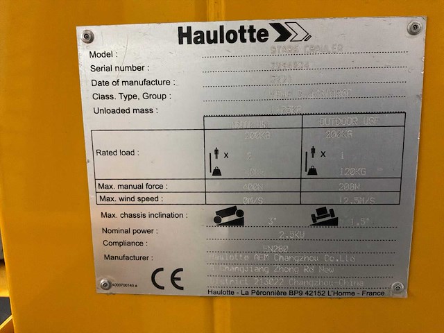 2021 haulotte star 6 crawler crawler luchtwerkplatform - afbeelding 7 van  24