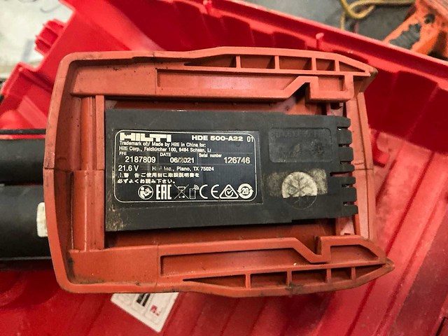 2021 hilti hde500-a22 / hdm 330 morteldispenser (2x) - afbeelding 5 van  7