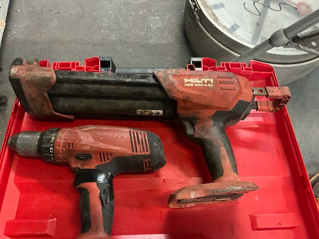 2021 hilti hde500-a22 / hdm 330 morteldispenser (2x) - afbeelding 2 van  7