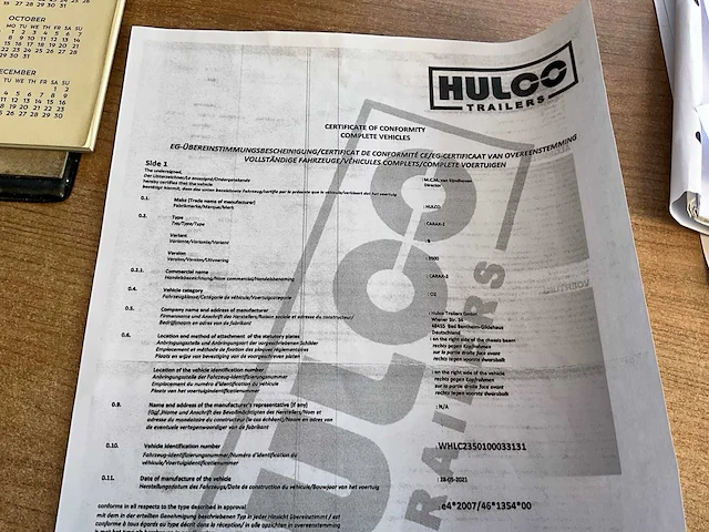 2021 hulco carax-2 (3500kg) - aanhangwagen - afbeelding 21 van  30