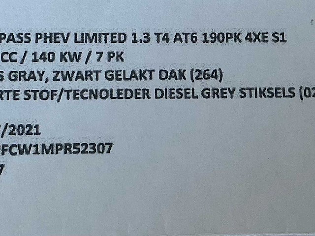 2021 jeep compass phev limited 1.3 t4 at6 4xe s1 hybride - benzine personenauto - afbeelding 16 van  26