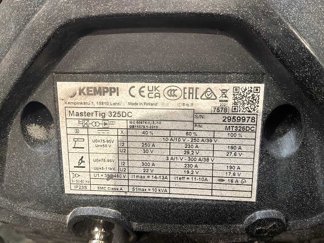 2021 kemppi mastertig 325 dc tig-lasmachine - afbeelding 6 van  6