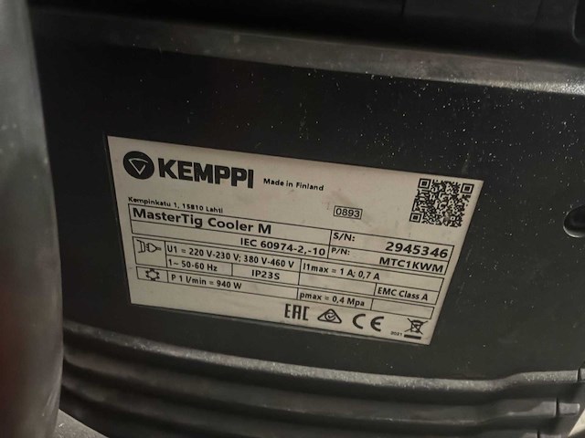 2021 kemppi mastertig 325 dc tig-lasmachine - afbeelding 8 van  8