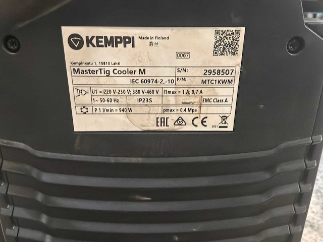 2021 kemppi mastertig 325 dc tig-lasmachine - afbeelding 5 van  5