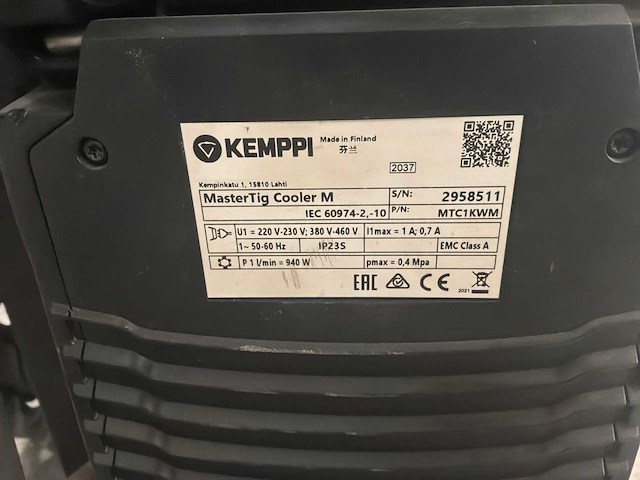2021 kemppi mastertig 325 dc tig-lasmachine - afbeelding 5 van  6