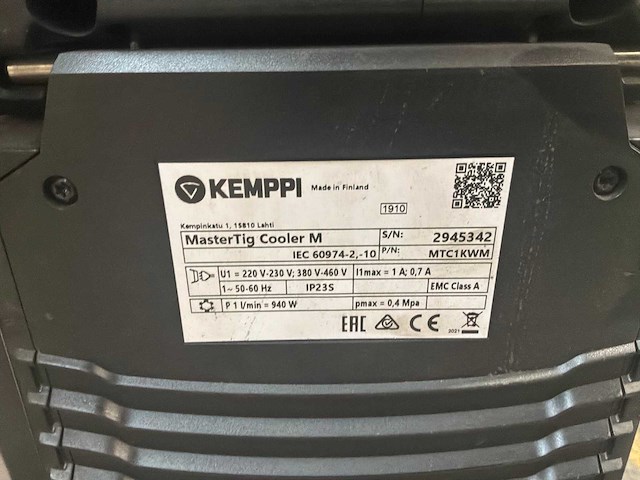 2021 kemppi mastertig 335 acdc tig-lasmachine - afbeelding 7 van  7