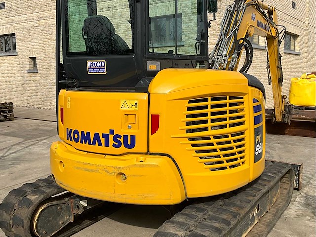 2021 komatsu pc55mr-5eo rupsgraafmachine - zwenkgiek - afbeelding 31 van  39