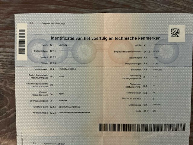 2021 kubota kx037-4 rupsgraafmachine - afbeelding 14 van  22