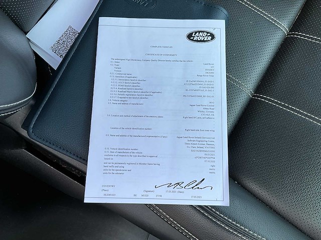 2021 land rover range rover velar - personenauto - afbeelding 44 van  48