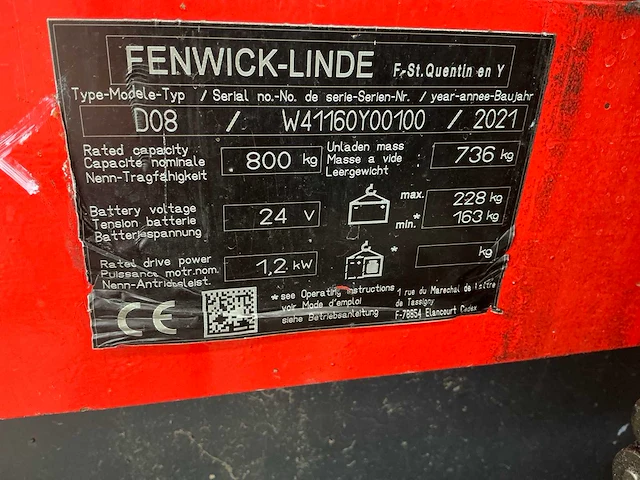 2021 linde d08 stapelaar - afbeelding 47 van  52