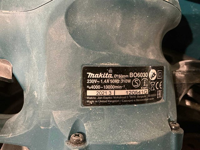 2021 makita bo6030 schuurmachine - afbeelding 4 van  4