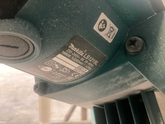 2021 makita ls1219l afkortcirkelzaagmachine - afbeelding 7 van  8