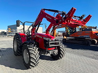 2021 massey ferguson 4708 met fl.3416x voorlader - vierwielaangedreven landbouwtractor - afbeelding 1 van  3