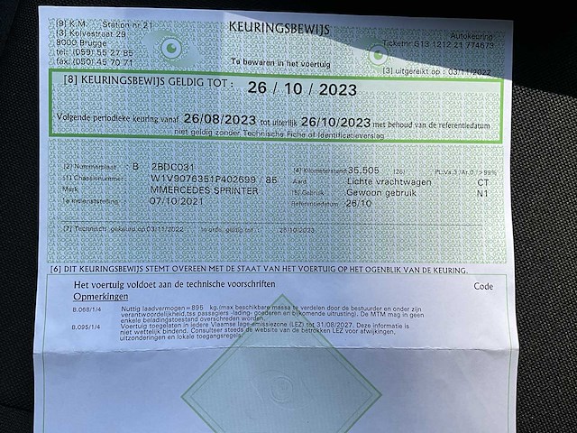 2021 mercedes-benz sprinter - 52000km - 3 pers - airco - afbeelding 44 van  54