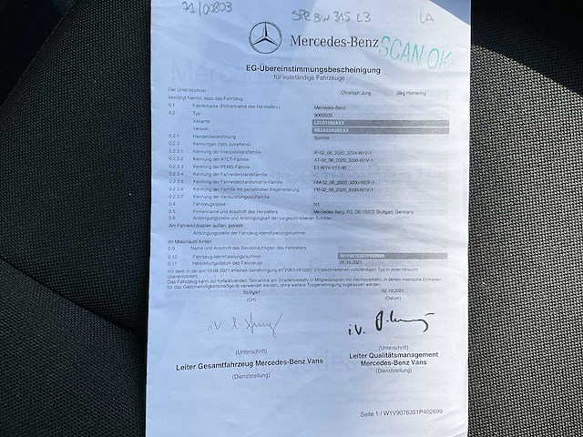 2021 mercedes-benz sprinter - 52000km - 3 pers - airco - afbeelding 46 van  54