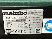 2021 metabo power 250-10 w of luchtcompressor - afbeelding 4 van  4