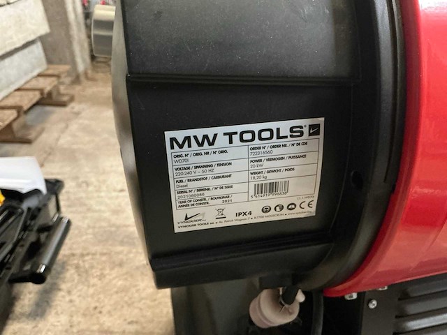 2021 mw tools wd70i heteluchtkanon - afbeelding 5 van  5