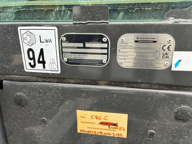 2021 new holland e26c - hydraulische graafmachine - afbeelding 7 van  16