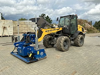 2021 new holland w80c lr wiellader met 2 bakken, palletvork en ap-leveler - afbeelding 1 van  49