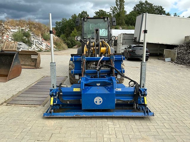 2021 new holland w80c lr wiellader met 2 bakken, palletvork en ap-leveler - afbeelding 2 van  15