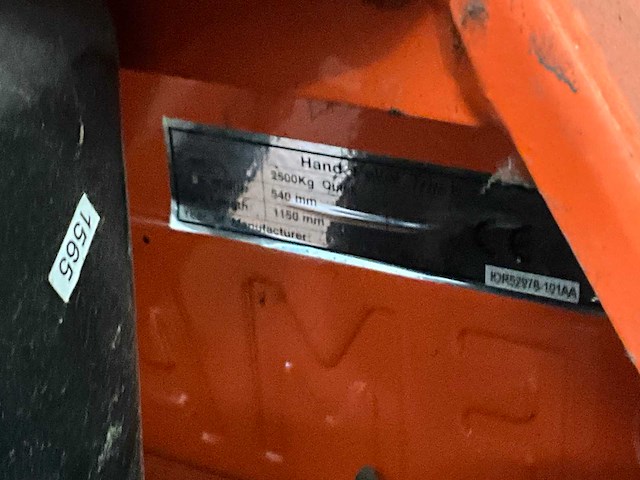 2021 rema hand hydraulische palletwagen - afbeelding 4 van  4