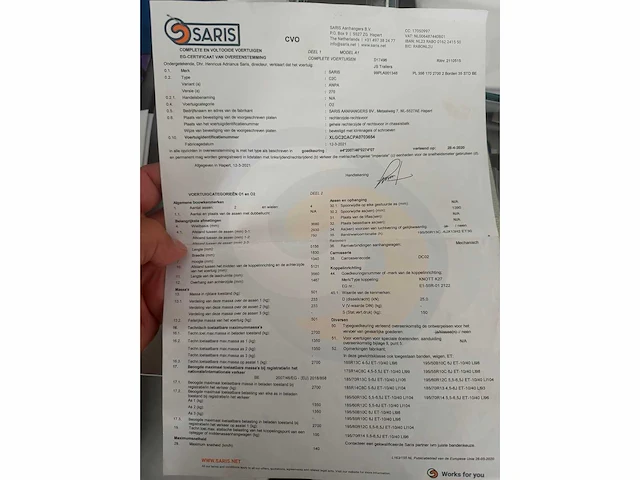 2021 saris c2c aanhangwagen - afbeelding 7 van  19