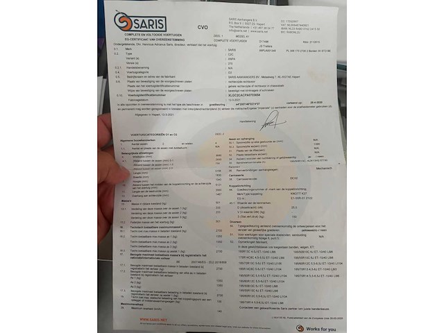 2021 saris c2c aanhangwagen - afbeelding 8 van  17
