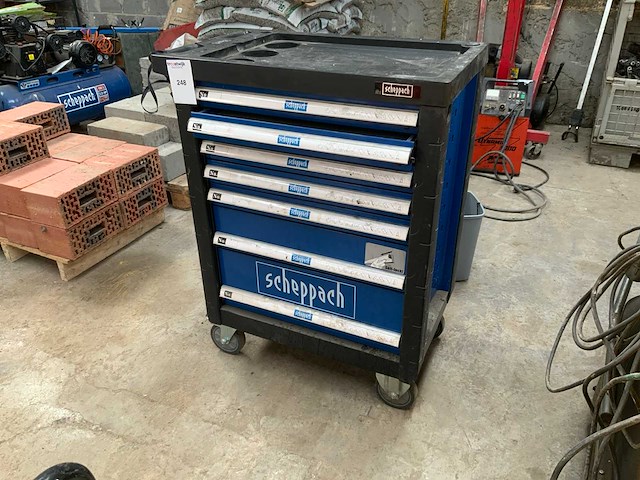 2021 scheppach tw100 gereedschapswagen - afbeelding 1 van  8