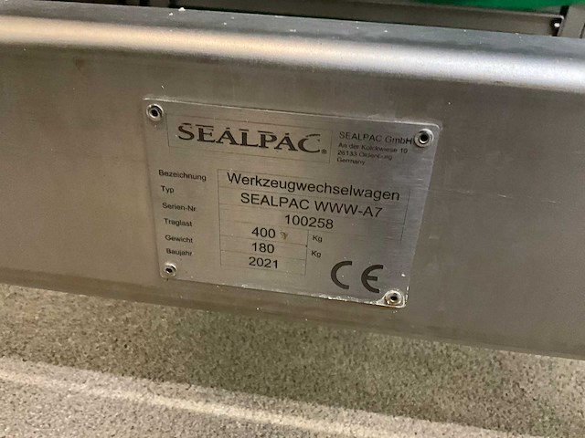 2021 sealpac a7 max rvs schalensluitmachine/sealmachine - afbeelding 38 van  50