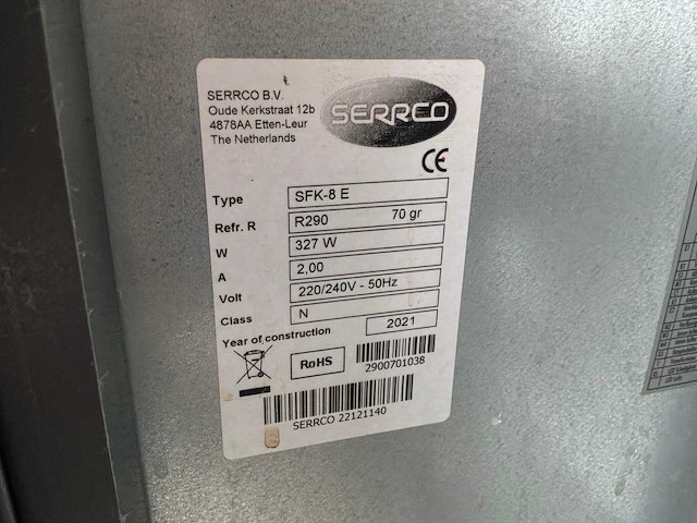 2021 serrco sfk-8e energetic barkoeling biervaten - afbeelding 4 van  5