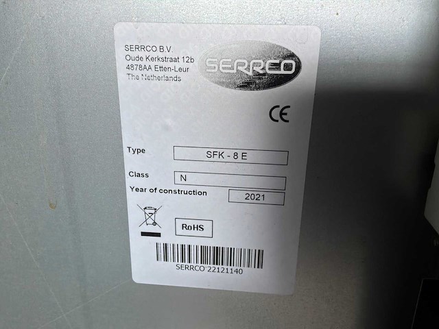 2021 serrco sfk-8e energetic barkoeling biervaten - afbeelding 5 van  5