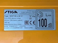 2021 stiga e-ride mulcher s300/sdst 98li 48 v1 accu zitmaaier - afbeelding 3 van  8