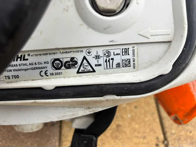 2021 stihl ts700 betonzaag - functioneel - afbeelding 6 van  6