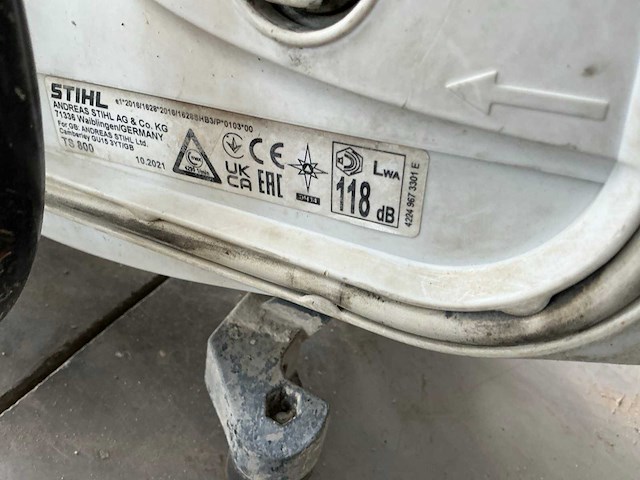 2021 stihl ts800 doorslijper - afbeelding 7 van  7