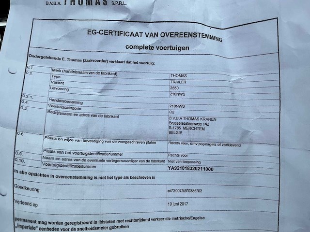 2021 thomas 210nws hoogwerker - afbeelding 22 van  35