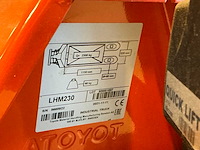 2021 toyota/bt lhm230 hand hydraulische palletwagen - afbeelding 3 van  3