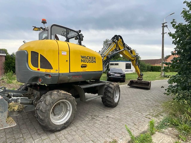 2021 wacker neuson ew100 - banden graafmachine - afbeelding 36 van  40